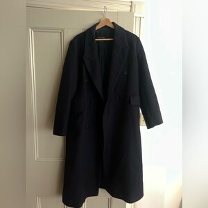 Massimo dutti navy pea coat